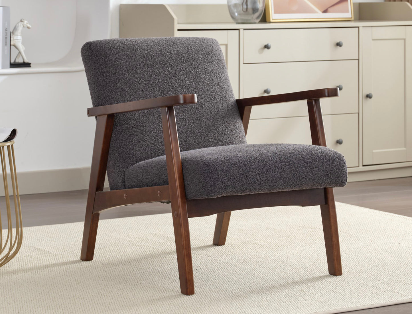 Chilton boucle fabric accent chair