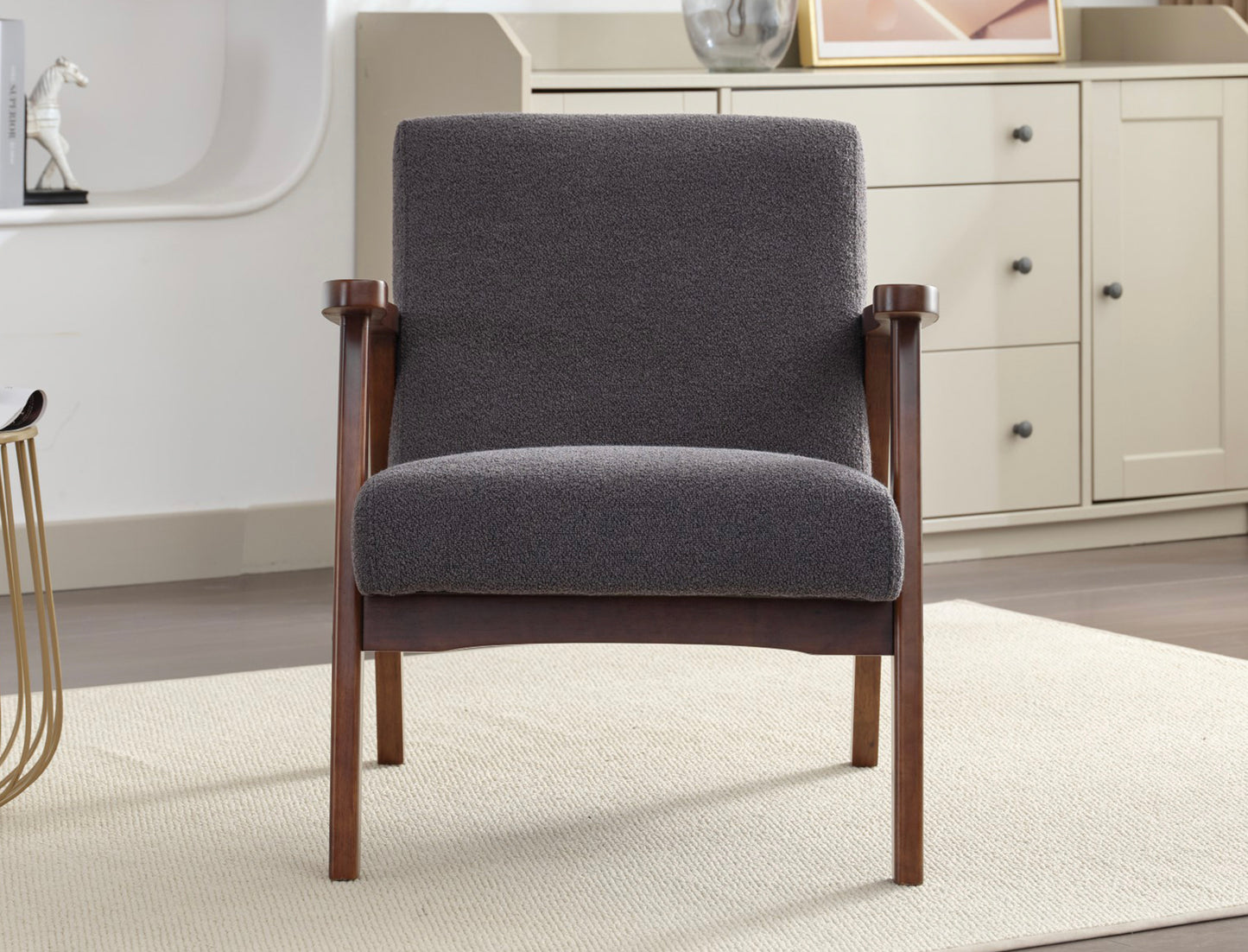 Chilton boucle fabric accent chair