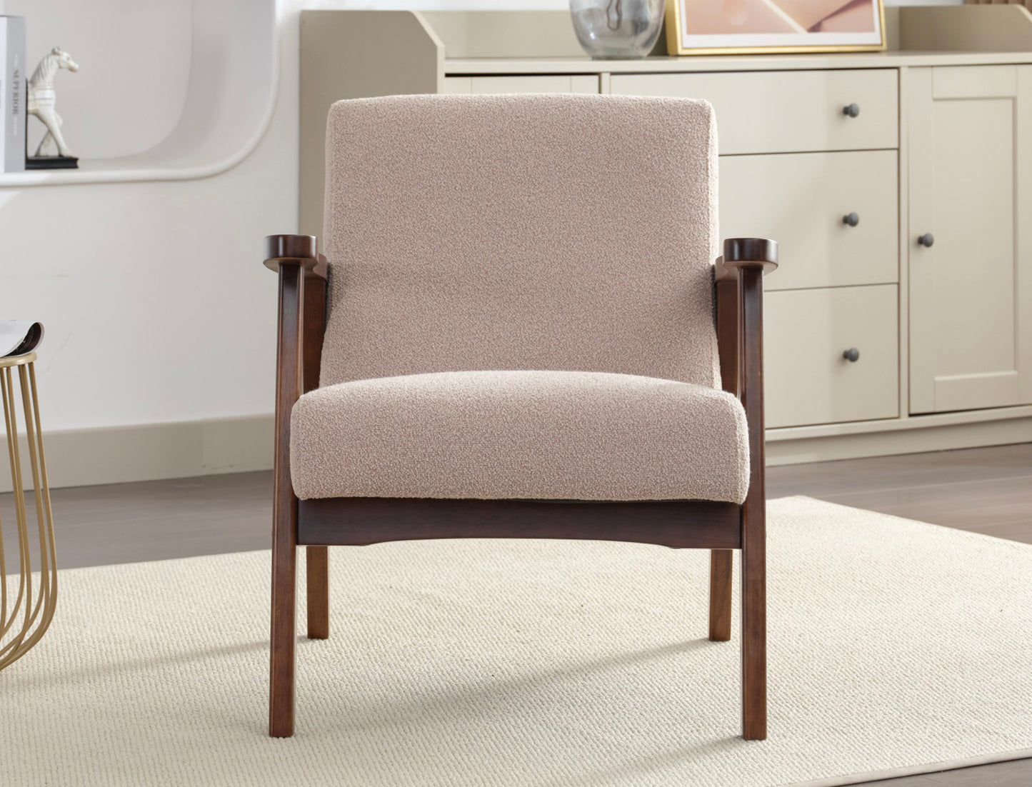 Chilton boucle fabric accent chair