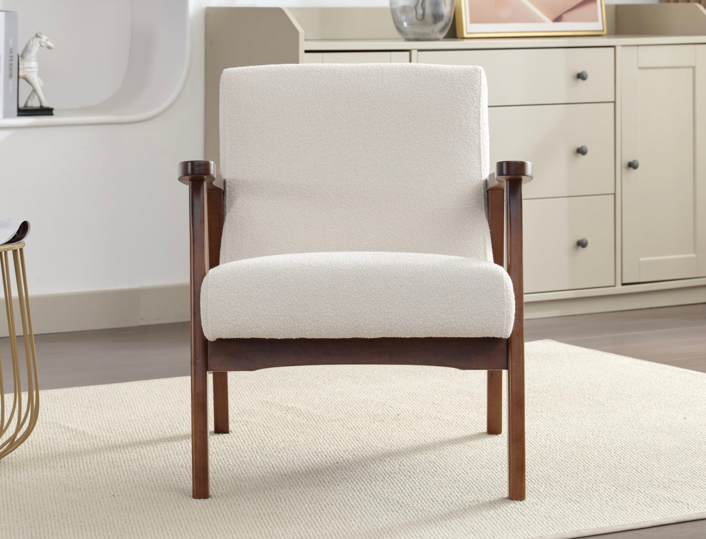 Chilton boucle fabric accent chair