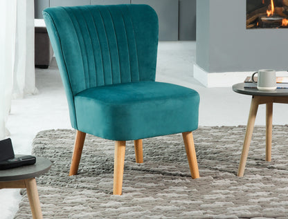 Arezza velvet accent chair