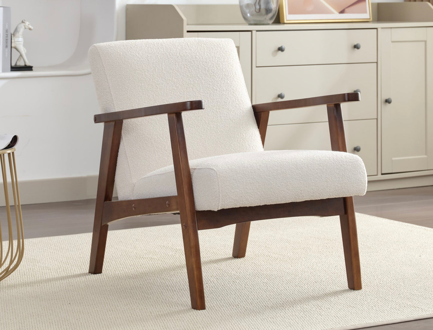 Chilton boucle fabric accent chair