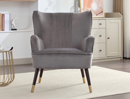 Loughton velvet accent chair
