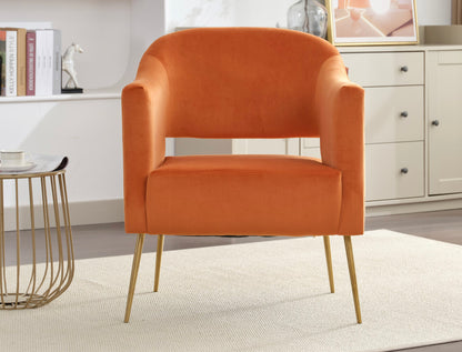 Bourton velvet accent chair
